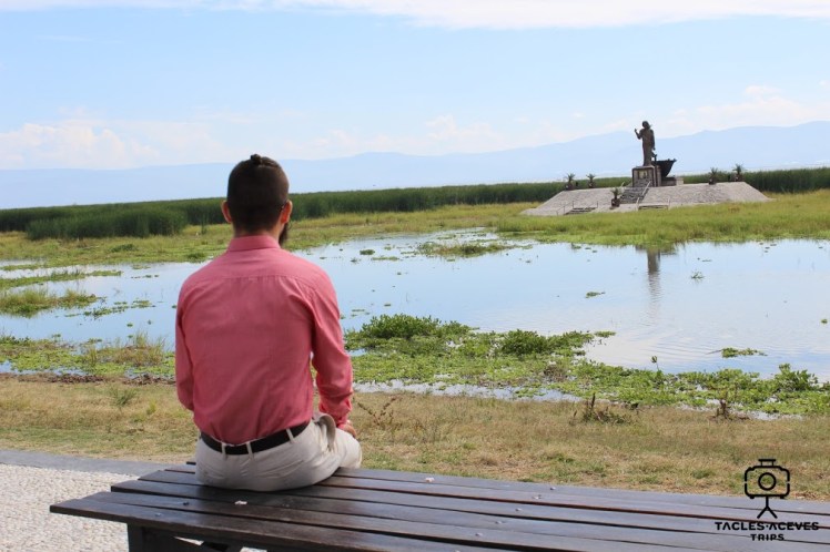 disfrutando el paisaje